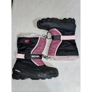 Sorel Women’s Winter Boots Size 36 U.S. 5 M Black Pink Outdoors Rain Snow Hiking